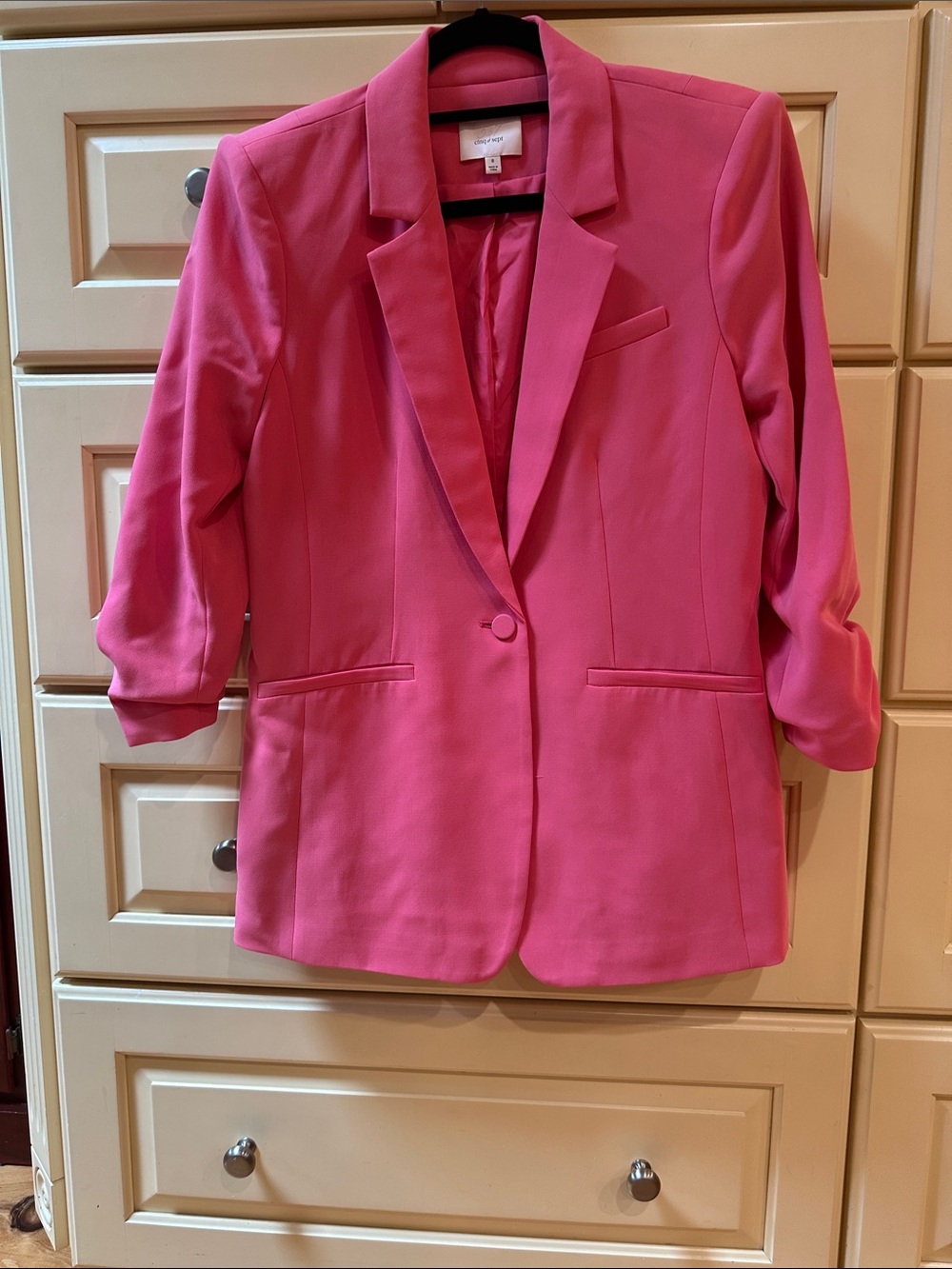 cinq a sept Crepe Khloe Blazer Ruched Sleeve size 8